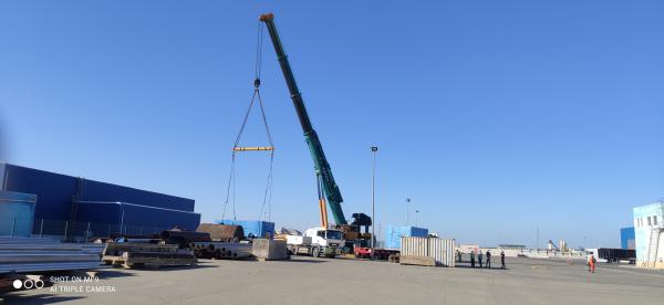 162 tonluq Generator və onun kompenentlərinin yüklənməsi və daşınması